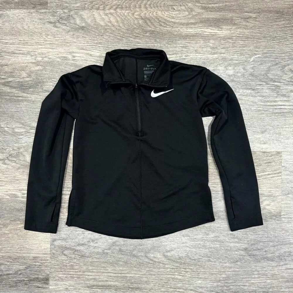 Nike Dri-FIT Quarter Zip Athletic Jacket Youth Small